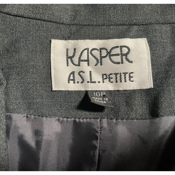 Kasper ASL Petite Women’s 10P Pantsuit Business Formal Jacket Bottoms - Picture 3 of 7